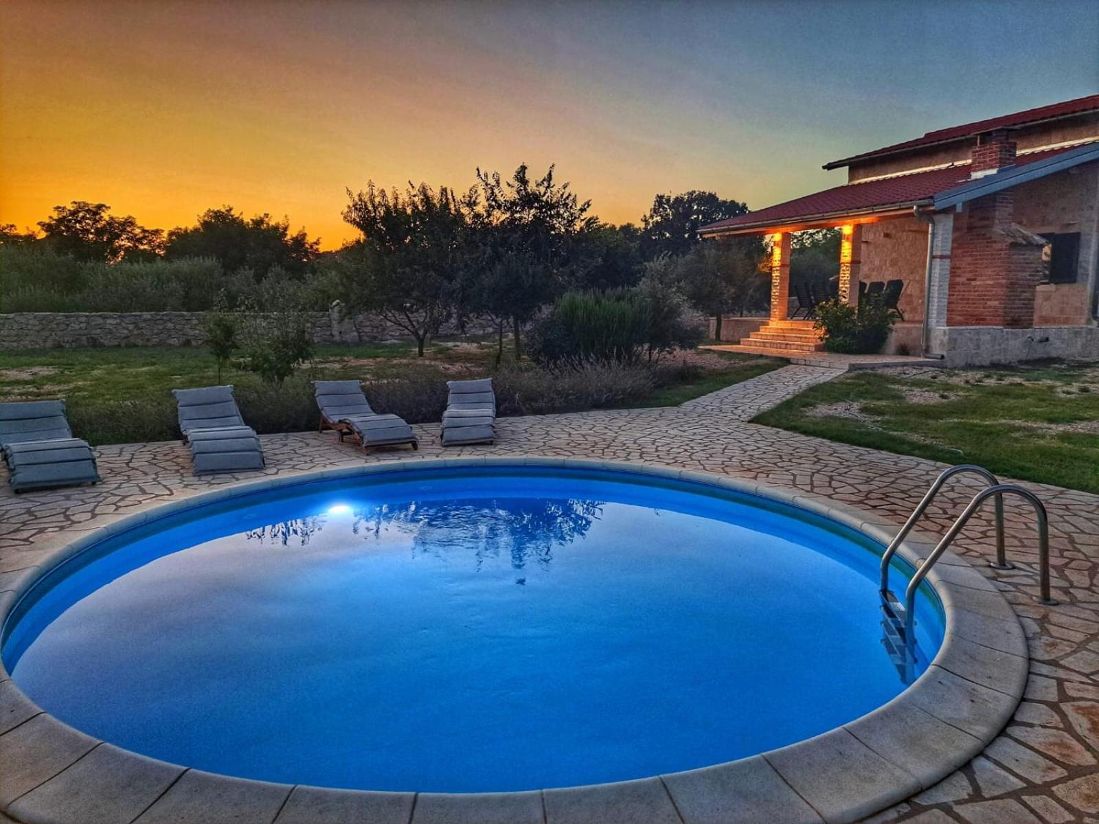 Villa Stone Pearl With Heated Swimming Pool Sveti Filip i Jakov Exterior foto