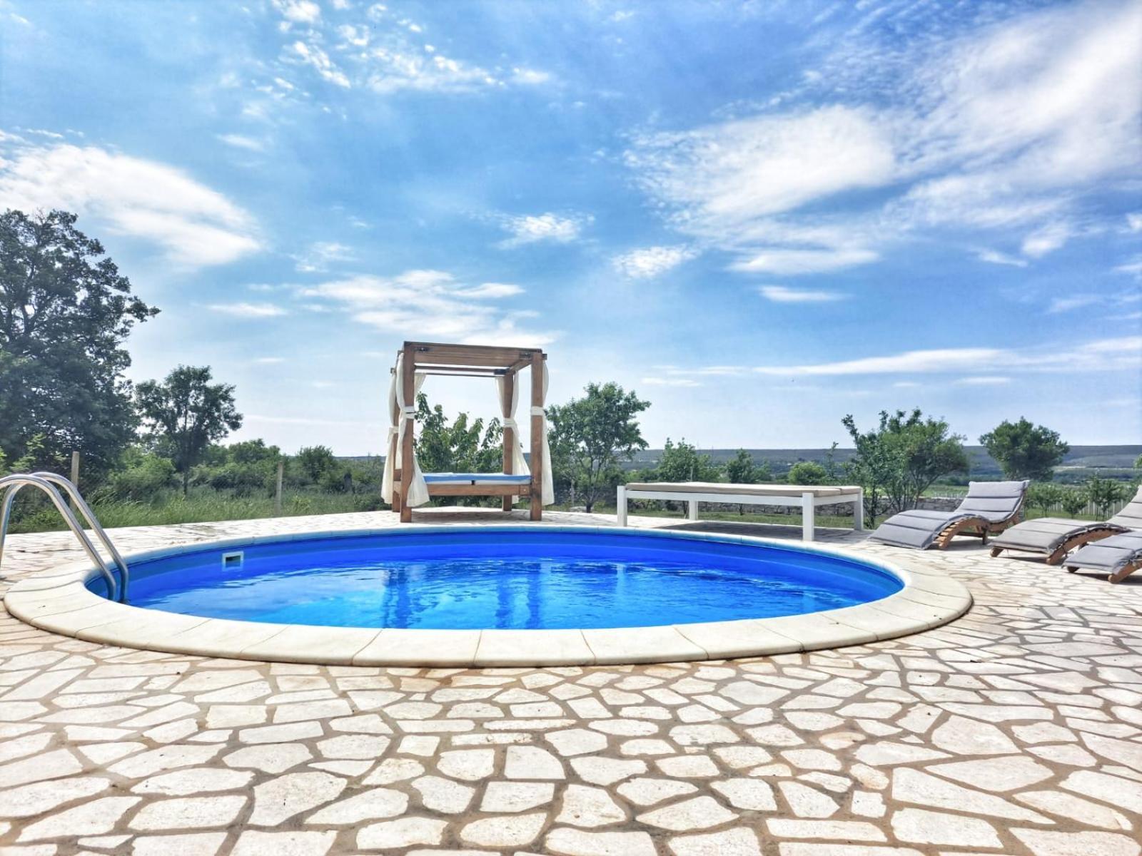 Villa Stone Pearl With Heated Swimming Pool Sveti Filip i Jakov Exterior foto