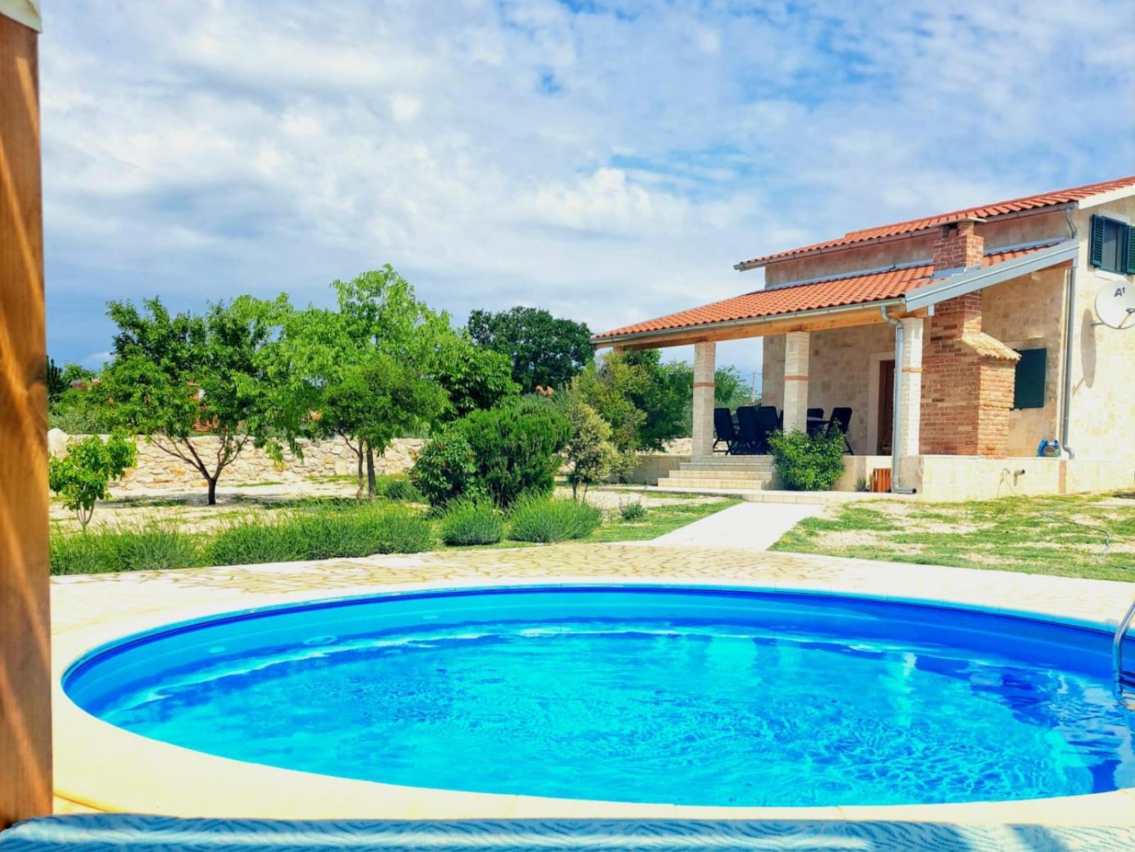 Villa Stone Pearl With Heated Swimming Pool Sveti Filip i Jakov Exterior foto